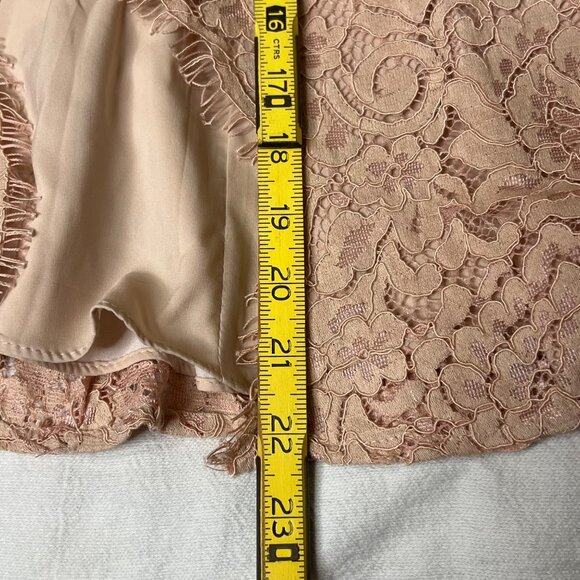 J S Collections 12 Formal Beige Lace Feminine Maxi Resort Wedding Event $248 - Picture 9 of 16